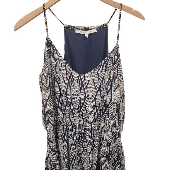 Womens Casual Knee Length Dress Size Medium Pockets V-Neck Flowy Strappy - Picture 1 of 9